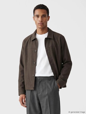 Lc Waikiki Yeni Sezon Loose Fit Gömlek Yaka Erkek Ceket