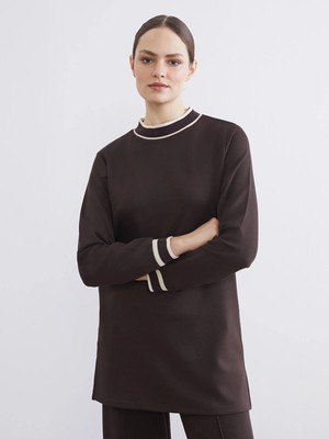Lc Waikiki Yeni Sezon Dik Yaka Soft Touch Kadın Sweatshirt Tunik