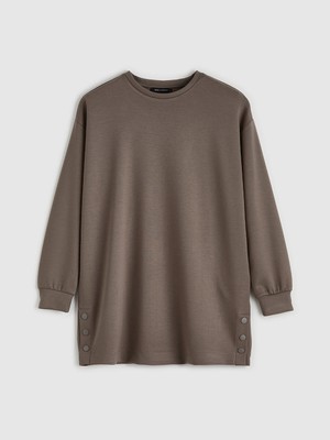 Lc Waikiki Yeni Sezon Soft Touch Oversize Kadın Sweatshirt Tunik