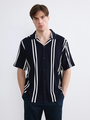 Lc Waikiki Yeni Sezon Regular Fit Çizgili Erkek Gömlek