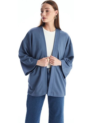 Lc Waikiki Yeni Sezon Şal Yaka Düz Oversize Kadın Hırka