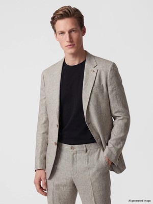 Lc Waikiki Yeni Sezon Regular Fit Keten Karışımlı Erkek Blazer Ceket