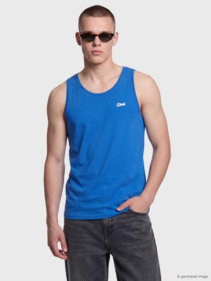 Lc Waikiki Yeni Sezon Bisiklet Yaka Stitch Nakışlı Erkek Kolsuz Tişört