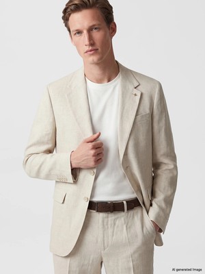 Lc Waikiki Yeni Sezon Regular Fit Keten Karışımlı Erkek Blazer Ceket