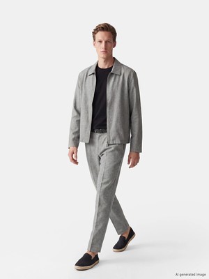 Lc Waikiki Yeni Sezon Regular Fit Erkek Dokulu Pileli Pantolon