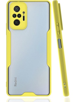 Fırsatkolik Redmi Note 10 Pro Kılıf Platin Silikon - Sarı