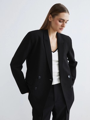 Lc Waikiki Yeni Sezon Kruvaze Yaka Kadın Blazer Ceket