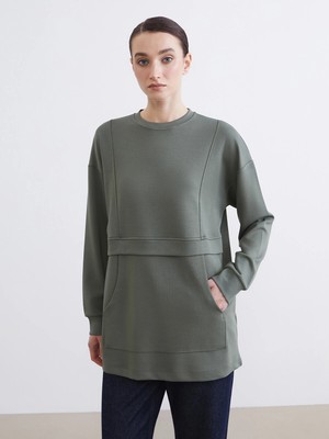 Lc Waikiki Yeni Sezon Soft Touch Kadın Sweatshirt Tunik