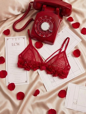 Lc Waikiki Yeni Sezon Balensiz Dolgusuz Çiçek Detaylı Fantezi Bralet