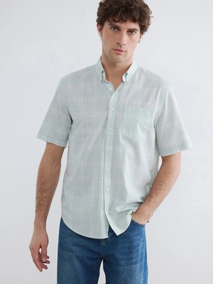 Lc Waikiki Yeni Sezon Regular Fit Ekose Poplin Erkek Gömlek