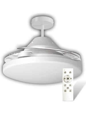 Özssay Eco Lounge Cata Ct 1156 Dolunay 72W Fanlı Kumandalı LED Ampul 3 Renk
