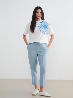 Lc Waikiki Yeni Sezon Beli Lastikli Havuç Kesim Kadın Pantolon