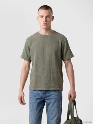 Lc Waikiki Yeni Sezon Loose Fit Bisiklet Yaka Erkek Tişört