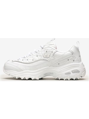 Skechers D'LİTES GLAMOUR FEELS Kadın Beyaz Sneakers Deri Malzeme ile Günlük Kullanıma Uygun Konforlu Taban  13087 WSL