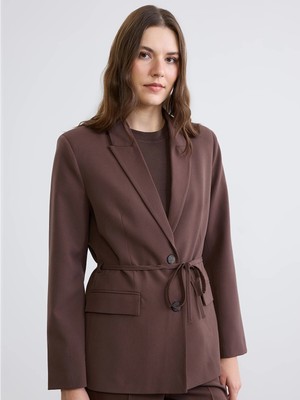 Lc Waikiki Yeni Sezon Beli Kuşaklı Kadın Blazer Ceket