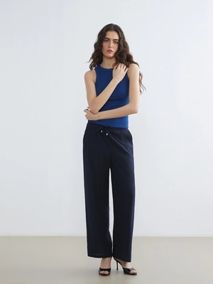 Lc Waikiki Yeni Sezon Beli Lastikli Geniş Paça Kadın Pantolon