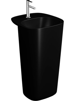 VitrA Plural Monoblok Lavabo Kompakt, 50X53 cm Tek Armatür