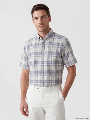 Lc Waikiki Yeni Sezon Regular Fit Ekose Poplin Erkek Gömlek
