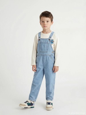 Lc Waikiki Yeni Sezon Kare Yaka Erkek Çocuk Jean Salopet