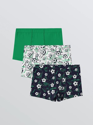 Lc Waikiki Yeni Sezon Baskılı Erkek Çocuk Boxer 3'lü