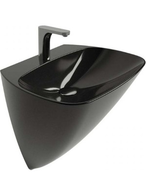 Newarc Modern Monoblok Lavabo Siyah