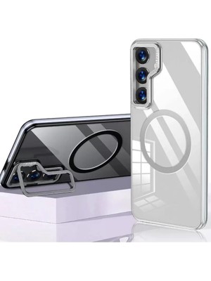 Bezos Galaxy S24 Crystal Magsafe Kapak - Şeffaf
