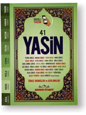 Cancup Karton Bardak Türkçe Okunuşlu ve Mealli, Sesli 41YASIN-I Şerif (Çanta Boy)