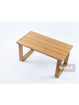 Neiwel Garden Avex Doğal Ahşap Bahçe Yemek MASASI-70-100