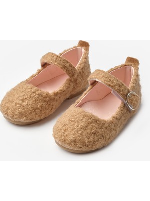 Le Mabelle Kahverengi  Peluş Teddy Kız Çocuk Ayakkabı