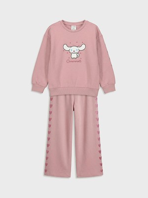 Lc Waikiki Yeni Sezon Cinnamoroll Baskılı Kız Sweatshirt ve Eşofman Altı