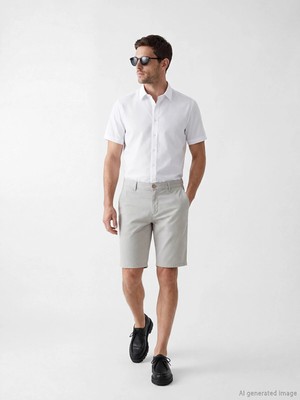 Lc Waikiki Yeni Sezon Standart Kalıp Erkek Gabardin Şort