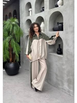 Cardella Siena Tncl Kumaş Fermuarlı Oversize Kadın Ikili Takım