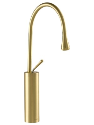 Eva Banyo Fontana Fırçalanmış Altın Lavabo Bataryası