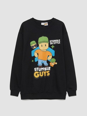 Lc Waikiki Yeni Sezon Stumble Guys Baskılı Erkek Çocuk Sweatshirt