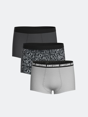 Lc Waikiki Yeni Sezon Baskılı Erkek Çocuk Boxer 3'lü