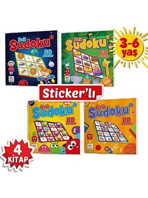 Die Grup Stickerli Sudoku Serisi (3-6 Yaş) - Dikkat Gelişti