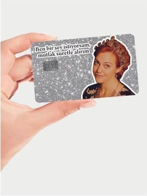 Die Grup Mutlak Suretle Alırım Hürrem Sultan Tasarımlı Kredi Kartı,papara Kartı Kaplama Stickeri