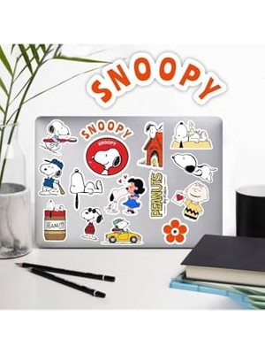 Die Grup Snoopy Peanuts Macbook Notebook Tablet Telefon Ajanda Laptop Defter Sticker Seti