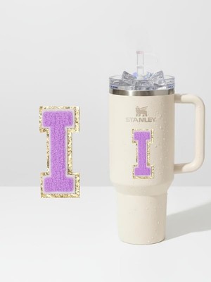 Die Grup Stanley Quencher Uyumlu Premium Harf Sticker/aksesuar – Tekstil Kaplama Kişiselleştirilmiş Tasarım Qncharf-I