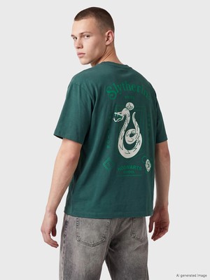 Lc Waikiki Yeni Sezon Bisiklet Yaka Harry Potter Baskılı Erkek Tişört