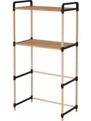Nwood Modüler Raflıı Çamaşır Makinesi Organizer Rafı Mdf 65*35*100