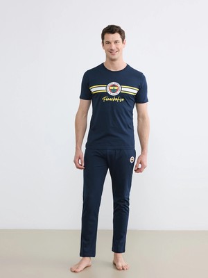 Lc Waikiki Yeni Sezon Fenerbahçe Baskılı Penye Erkek Pijama Takımı