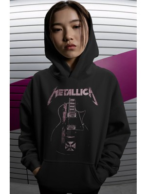 Sevbano Metallica Rock Metal Müzik Grubu Sırt Baskılı Unisex Oversize Premium Hoodie