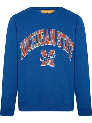 Superfly Michigan State Bisiklet Yaka Erkek Sweatshirt SPF101232313121