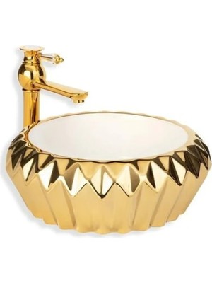 Eva Banyo Lena Tezgah Üstü Porselen Lavabo