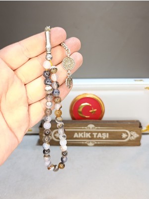 Akik Taşı Doğaltaş Tesbih