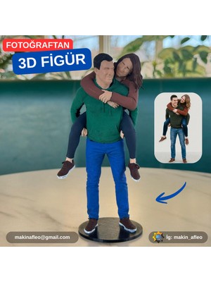 Makinafleo Kişiye Özel 3D Çift Figürü (20CM)