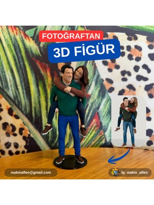 Makinafleo Kişiye Özel 3D Çift Figürü (25CM)