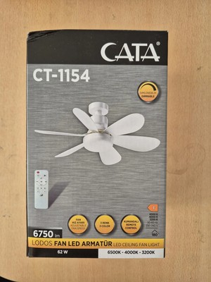 Cata CT-1154 62W Lodos Kumandalı Fan LED Ampul | Dimmerli & Çok Fonksiyonlu
