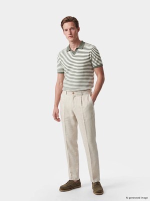 Lc Waikiki Yeni Sezon Regular Fit %100 Keten Erkek Pileli Pantolon